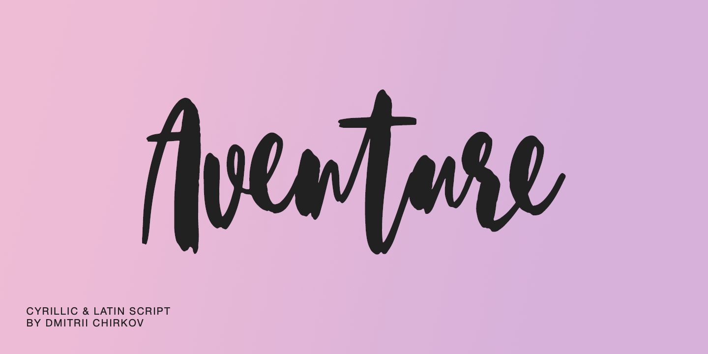 Aventure Font preview